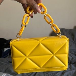 yellow purse